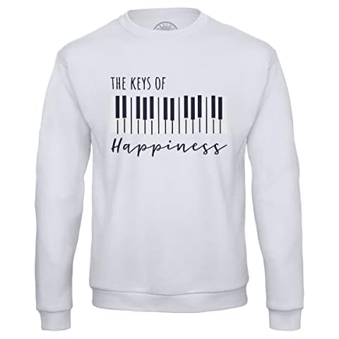Fabulous Men's Piano Print Sweatshirt Cover