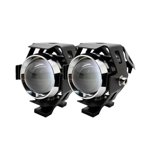 �ɓK������2��/�Z�b�g U5 LED �o�C�N�w�b�h���C�g 3���[�h 3000LM �v���W�F�N�^�[�t�H�O�����v �g���C�g �o�C�N�pLED�⏕�� �I�[�g(Black Shell)