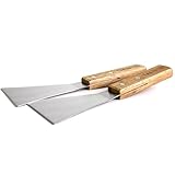 Yakiniku - Spatel Set 2 Stück - Kunststoff - Edelstahl - Braun - Länge 23 cm - Grillzubehör