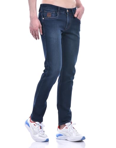 Image of Numero Uno Men's Grey Low Rise Skinny Fit Sustainable Jeans