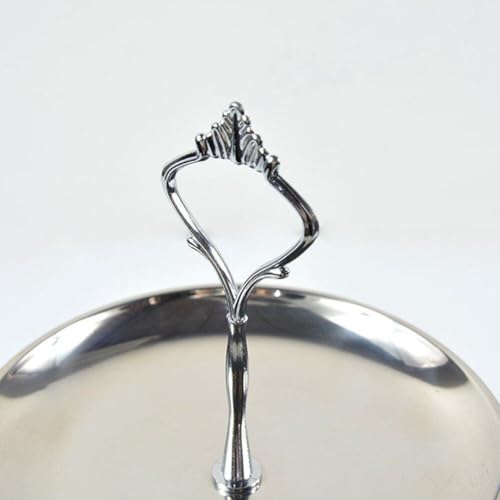 Muteitt Cake Stand, 3 Tiers Stainless Steel Cupcake Stand, Silver Serving Tray Cake Holder Cake Display Stand for Afternoon Tea Decorations - Cosy Home Interiors Muteitt Cake Stand, 3 Tiers Stainless Steel Cupcake Stand, Silver Serving Tray Cake Holder Cake Display Stand for Afternoon Tea Decorations - Image 2
