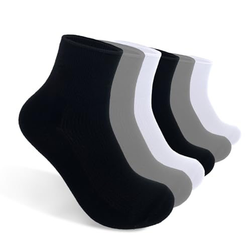 3 Pairs Ankle Socks for Men Non Slip Cotton Socks No Show Socks Classic Casual Socks