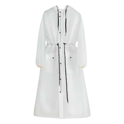 Generic Women's Long Raincoat Adult Full Body Rain Gear For Cycling Heavy Rain Poncho Portable