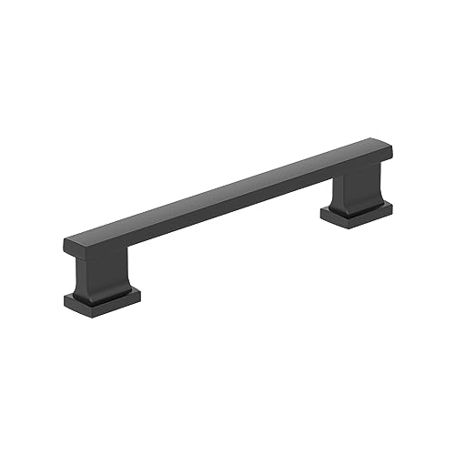 Image of Amerock 10 Pack 5-1 /16 inch Triomphe Matte Black Drawer Pull