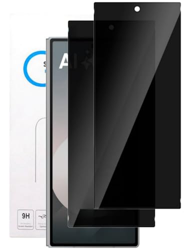 【 覗き見防止】For Galaxy Z Fold6 5G 用ガラスフィルム(前面保護・専用) 覗き見防止 左右180度プライバシー保護 ギャラクシー Z Fold6 用 液晶保護フィルム 高透過率 旭硝子製全面保護 指紋防止 硬度9H 飛散防止 キズ防止