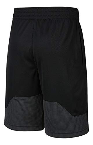 Nike Boy's Dri-Fit Printed Shorts (Black/White/Anthracite, Medium)2