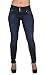 Style N491SK– Colombian Design, Butt Lift, Levanta Cola, Stretch Skinny Jeans in Dark Blue Size 5