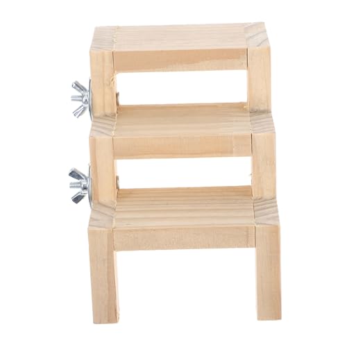 GALPADA Indoor Parrot Ladder Toy Bird Cage Platforms Climbing Ladder Interactive Bird Toy Perch Stand