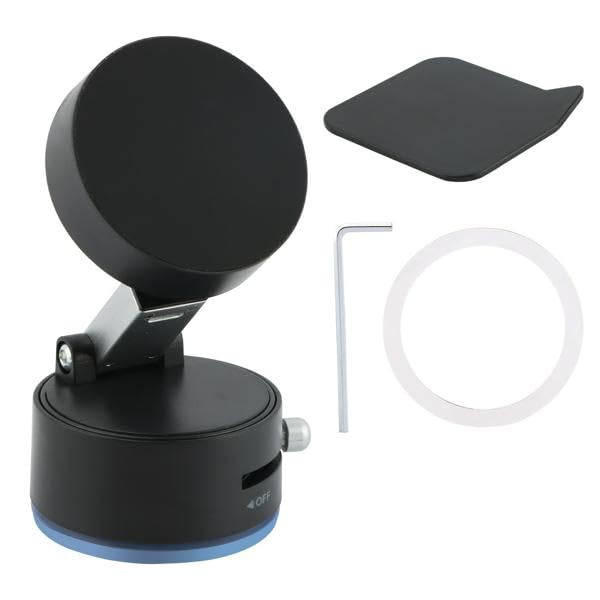 Vacuum Magnetic Phone Holder Foldable Multi-Scenario Application 360 Adjustable Magnetic Phone Holder Suction Cup Phone-Mount for Gym Kitchen