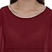 Max Hsuan Women's Loose Solid Sheer Chiffon Caftan Poncho Batwing Tunic Top Blouse Summer Oversized Shirts Burgundy