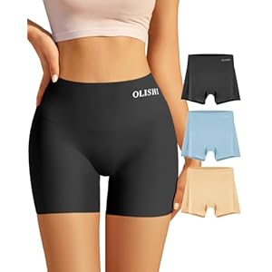 Panties Underwear for Women Boxer Briefs Boy Shorts Seamless High Waisted 3 Packs