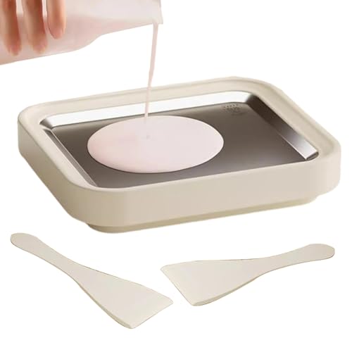 Croovepi Home Roll - Máquina para hacer helados – Yogurt sin electricidad, bandeja para hacer rollos de con raspadores | para principiantes, panaderos, planificadores de fiestas, propietarios Croovepi Home Roll - Máquina para hacer helados – Yogurt sin electricidad, bandeja para hacer rollos de con raspadores | para principiantes, panaderos, planificadores de fiestas, propietarios