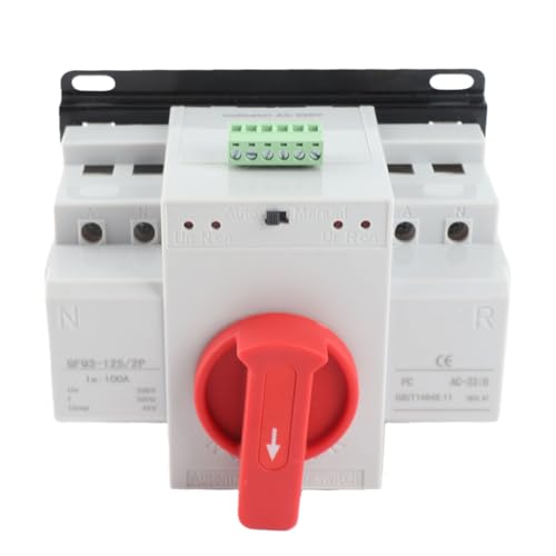 Miniinterruptor de transferencia automática SIXRUN con conmutación rápida 2P 100A 6