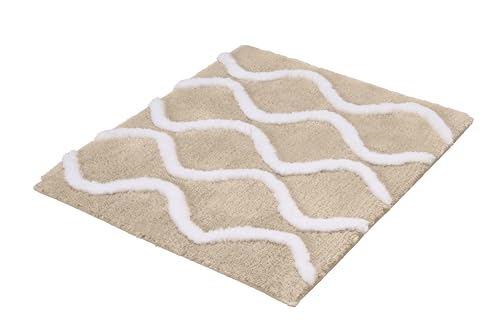 Kleine Wolke Badteppich Piana, 55x65 cm, Sandbeige