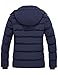 wantdo Women's Parka Winter Coat Warm Fall Jacket Puffer Jacket with Hood Navy L