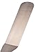 Update International Stainless Steel Solid Flexible Turner with Wood Handle, 14-1/2-Inch