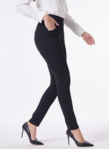 zsangbee Dress Pants for Women Comfort Stretch Skinny Leg High Waist Pull on Pants with Pockets for Work4
