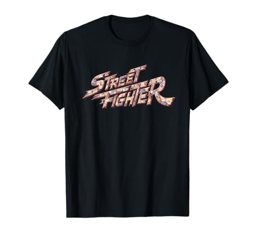 Street Fighter Gaming Logo Pattern Chibi Retro Arcade Gamers T-Shirt
