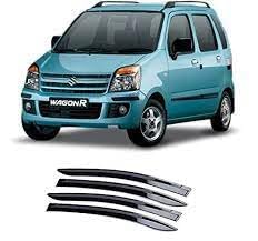 Old Wagon R Door Visor Cum Side Window Deflector Cum Rain and Wind Deflector for Set of 4 Pcs Unbreakable Door Visor/Rain Visor/Wind Visor-image-24