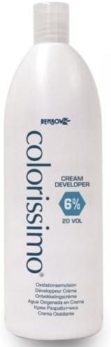 Renbow Colorissimo 1000ml 6 Percent 20 Volume Cream Developer FPR Permanent Hair Colour