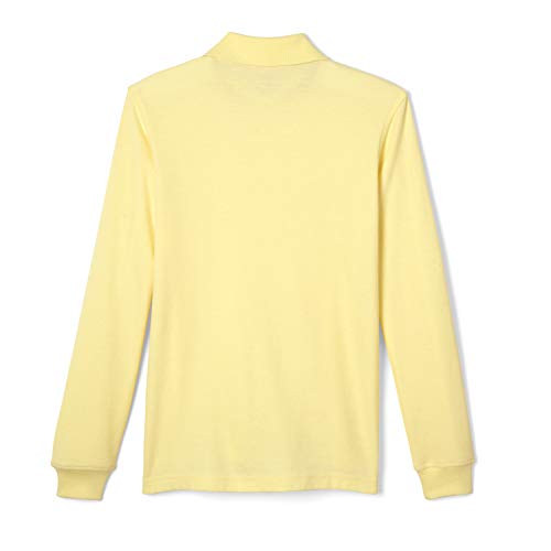 French Toast boys Long Sleeve Pique (Standard & Husky) Polo Shirt, Yellow, 4 5 US