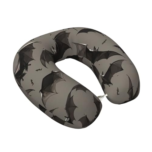 Almohada viscoelástica negra tamaño único para viaje miniatura 2