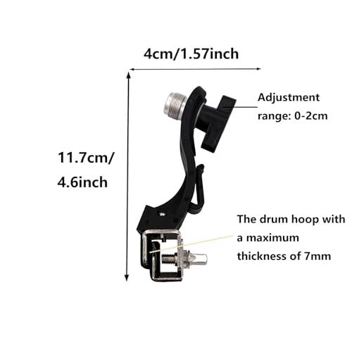 Clamp para micrófono de aro de batería ajustable miniatura 5