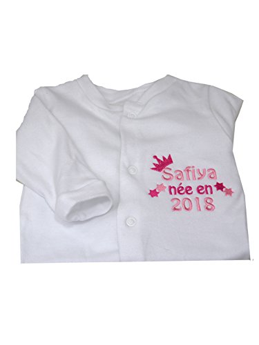 Cadeau Naissance Personnalise Grenouillere Pyjama Rompersuit Nouveau Cadeau De Bebe Baby Shower Vetements Bebe Amazon Fr Produits Handmade