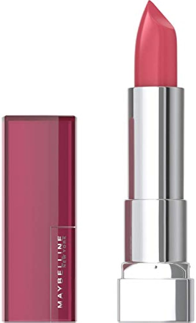 Maybelline Color Sensational Lipstick, Lip Makeup, Cream Finish, Hydrating Lipstick, Pink Wink, Coral Pink ,1 Count