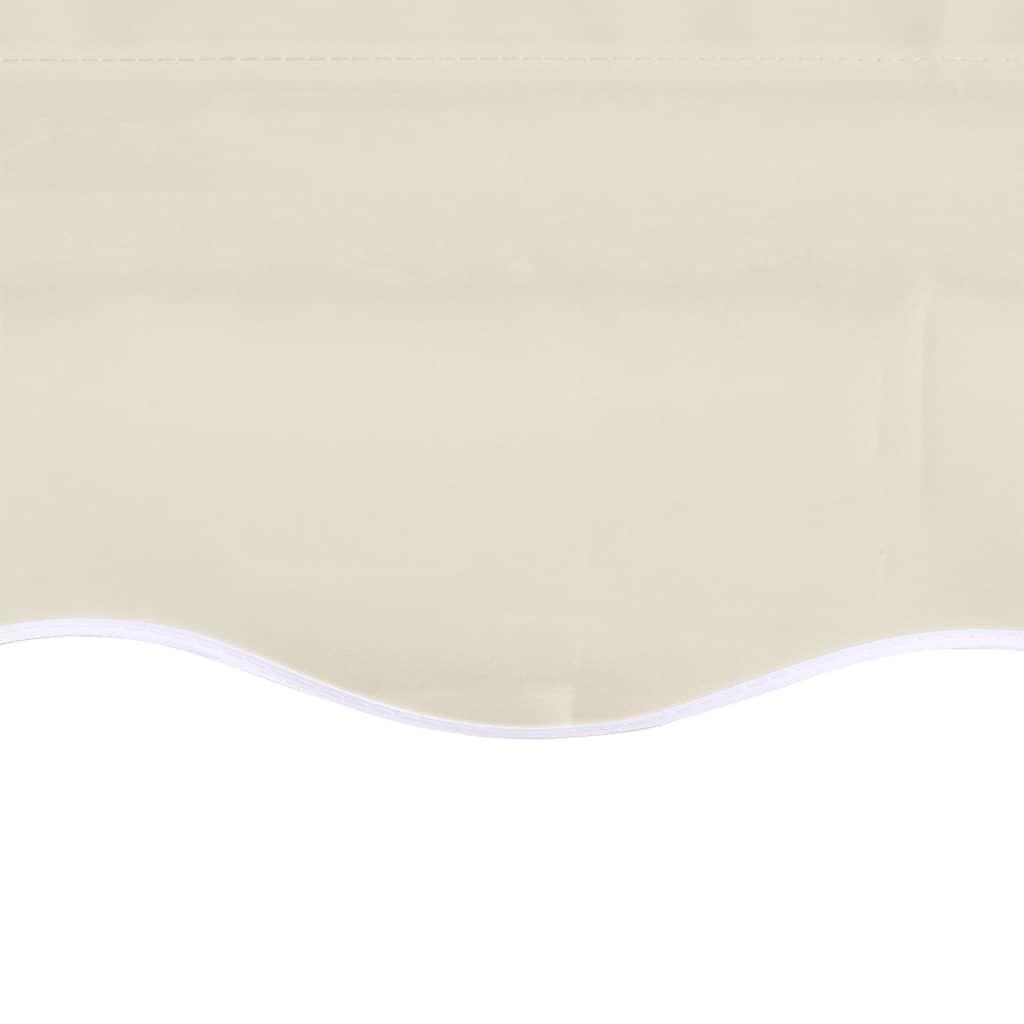 Leasha Toile de Rechange Store Banne avec Lambrequin, Toile Tissu de Remplacement pour Auvent 430x295 cm Crème