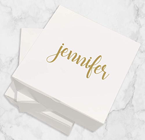 Personalized Bridesmaid Boxes, Maid of Honor Boxes - Empty - Custom Gift Box