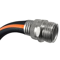 Flexon Flextreme Pro 5/8" x 100ft Performance Rubber Garden Hose – Heavy-Duty, Kink-Resistant, All-Weather Flexibility, Industrial-Grade Couplings, Durable Outdoor Watering Hose for Lawn & Garden — image 5