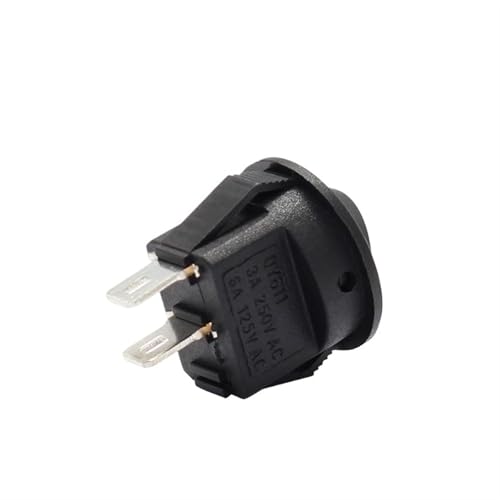 Interrupteur à bascule 15mm 2 broches noir pour mini circuit et modélisme - 4
