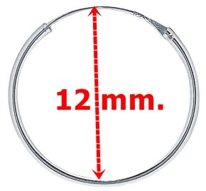 ENTREPLATA Orecchini a cerchio in argento Sterling...