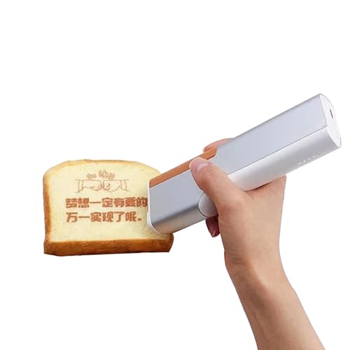 HMWOKPOT Mini Handheld Coffee Print, Portable Inkjet Printer & Edible Printer for Cakes Bread Coffee Foodies Art Cooking