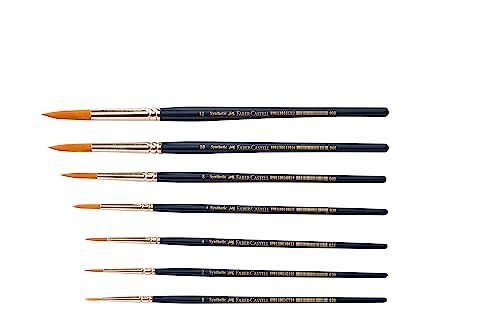 Faber Castell - Set di 7 pennelli sintetici per