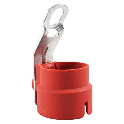 Ftchoice Trailer Plug Adapter Holder, Trailer plug Adapter Mounting, 7 pin or 13 pin Trailer Connector Bracket (Red) Cover