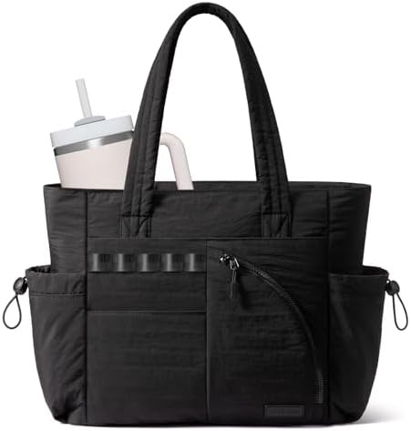 LOVEVOOK Women's Tote Handbags, Puffer Bag and Work Bags with Com...