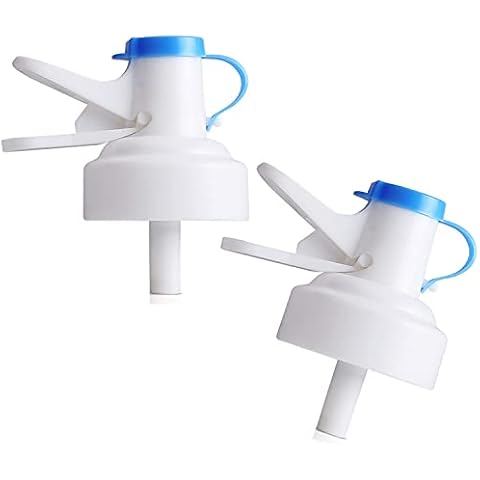 Water Dispenser Valve for (55 mm) Threaded Drinking Bottle, Reusable Water Jug Cap Plastic Spigot Faucet, (Pack of 2 Pcs) Cover