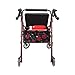 XINFULLWOL Walker Bags,Rollator Storage Bag Under Seat,Walker Accessories for Folding Walker, Accessories Bags for Seniors,Walker Underseat Replacement Medical Basket (zijinghua, Large)