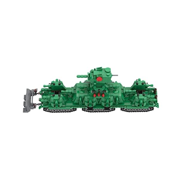 LDB SHOP Technik Panzer Bausteine, 1211 Klemmbausteine Technic USSR KV-44 Militär Armee Panzer Modellbausatz, Technik… – Bild 3