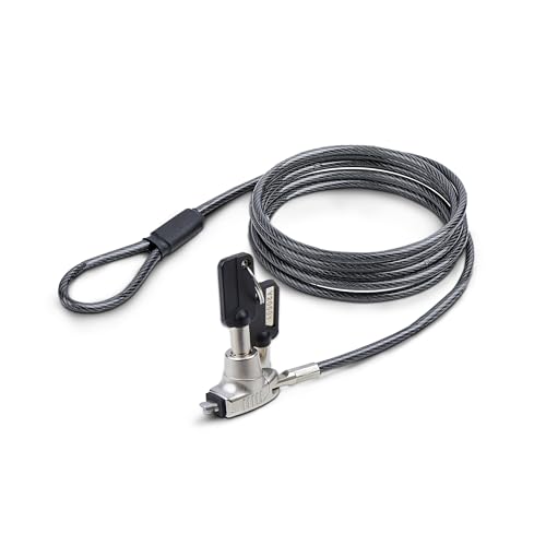 StarTech.com Antivol pour Ordinateur Portable Compatible Slot Noble Wedge , Câble de Verrouillage de 1,5m, Serrure à Clé