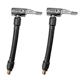 2PCS Car Tire Inflator Hose Adapter, Tire Pump Air Chuck Hose Adapter for Twist On Convert to Lock On Connection, Locking Tire Chuck with Standard Valve Fine Thread for Car Motorcycle Bicycle