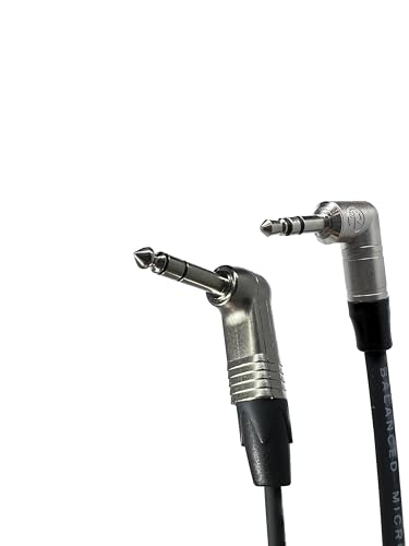 Cable de audio estéreo 3.5mm a 1/4" TRS, 3ft miniatura 2