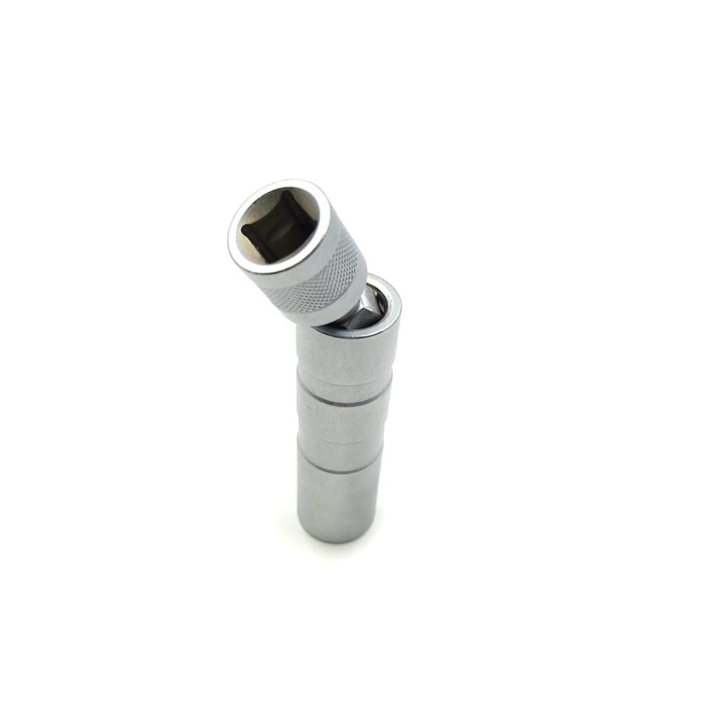 Uniwersalny klucz do zdejmowania końcówek 14 mm/16 mm, magnetyczny klucz do tulei świec zapłonowych, narzędzie do demontażu samochodów, kątowy 12, cienkościenny, napęd 3/8" Strony(14mm and 16mm)