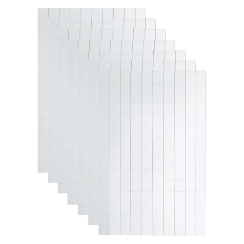Azulejos de mosaico de espejo autoadhesivos de 10x10 mm para manualidades, 1050 piezas 2
