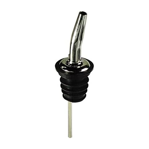 Co-Rect Stainless Steel Classic Bottle Pourers with Tapered Spout, 12 Pack Cover