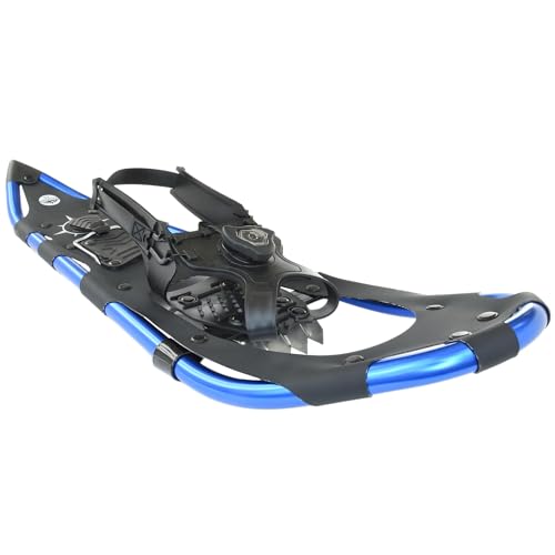 Crescent Moon Trailhawk 27 Ultralight Snowshoes for Men and Women with Advanced Spin Binding, Heel-Lift & Steel Crampons – Ideal Mens & Womens Snow Shoes for Snowshoeing