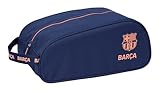 F.C.Barcelona 2nd Equipment - Ovales Schuhregal, Mehrzweck, Federmäppchen, Sport, außerschulisch, Fußball, bequem und vielseitig, 34 x 18 x 15 cm
