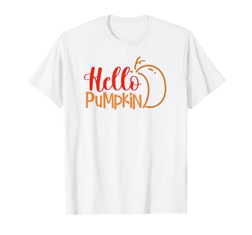 Hello Pumpkin - Saludos divertidos y festivos de otoño Camiseta